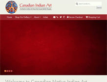 Tablet Screenshot of canadianindianart.com